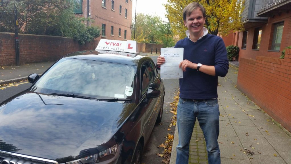 manchester driving lessons. Test Passed.