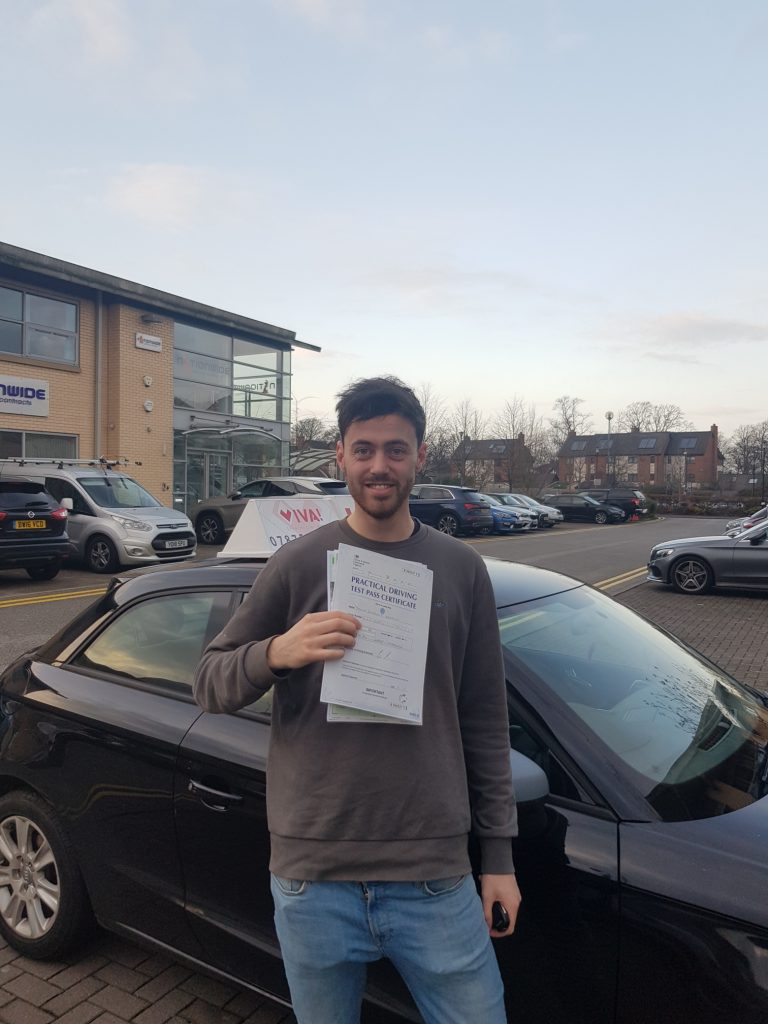 manchester driving lessons. Test Passed.