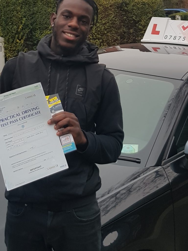 manchester driving lessons. Test Passed.